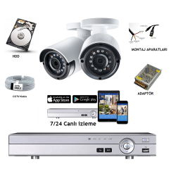 Güvenlik Kamera Sistemi Paketi 2 