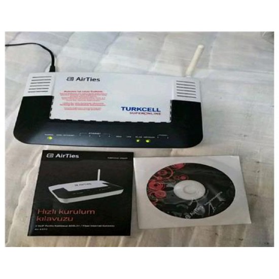 Airties Air 6372 Turkcell Superonline 2Voip Portlu 72 Mbps Kablosuz Adsl2+ Modem