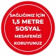 Sosyal Mesafe Adım Etiketi