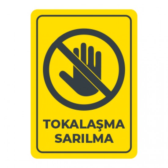 Sosyal Mesafe Tokalasma Sarilma sticker sari