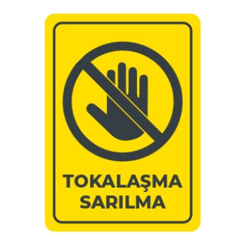 Sosyal Mesafe Tokalasma Sarilma Sticker Sari 