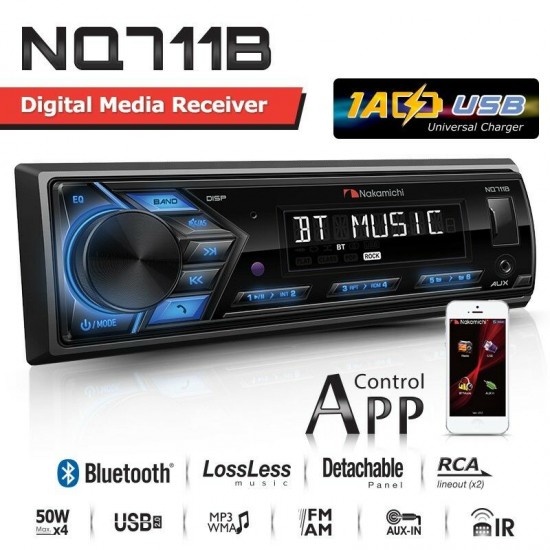 Nakamichi Nq711b 4x50w Usb+bluetooth Oto Teyp