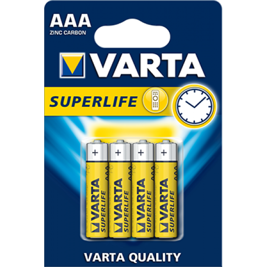 VARTA 2003-4 SUPERLIFE AAA X 4 Çinko Karbon (Blister)