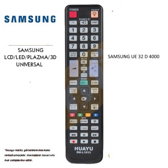 Samsung Lcd-Led-Plazma Tv Kumandası Huayu RM-L1015