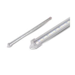 Bar Led 1 Metrelik Alaminyum Boş Kasa Şeffaf Kapaklı 