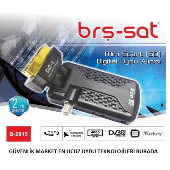 Brş-Sat B-2815 Mini Skart SD Dijital Uydu Alıcısı TKGS Özellikli