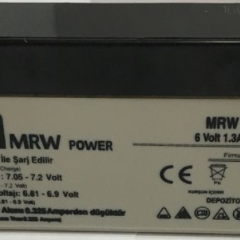 6 Volt 1.3Ah Kuru Bakımsız Akü 