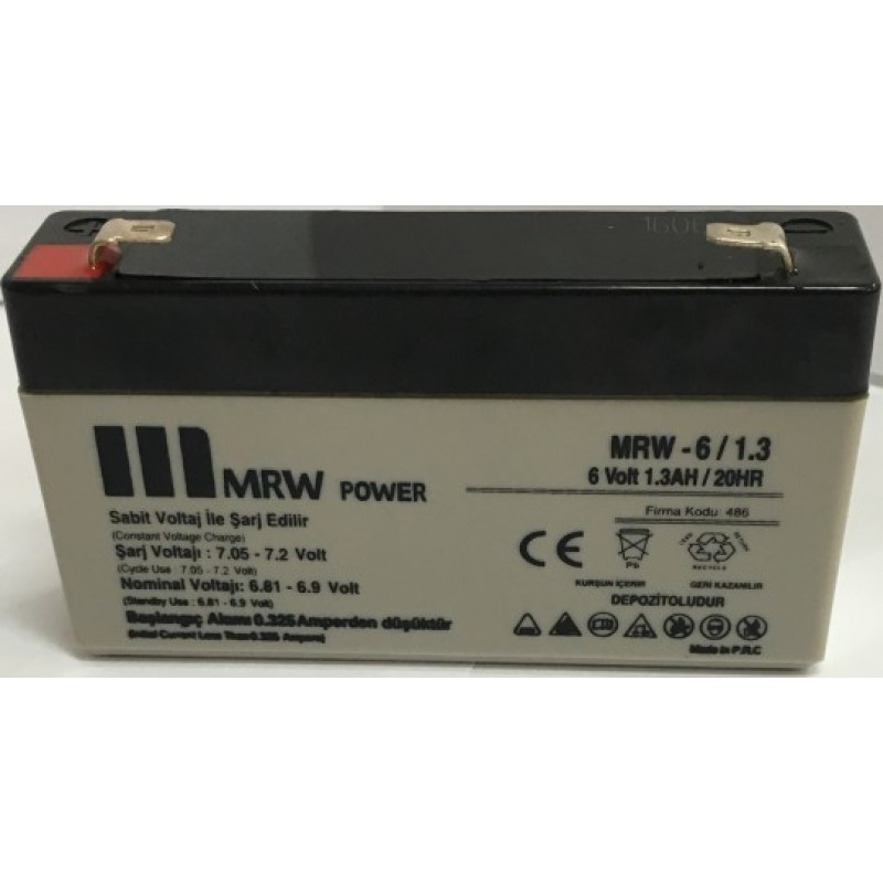 6 Volt 1.3Ah Kuru Bakımsız Akü fiyat teklifi al