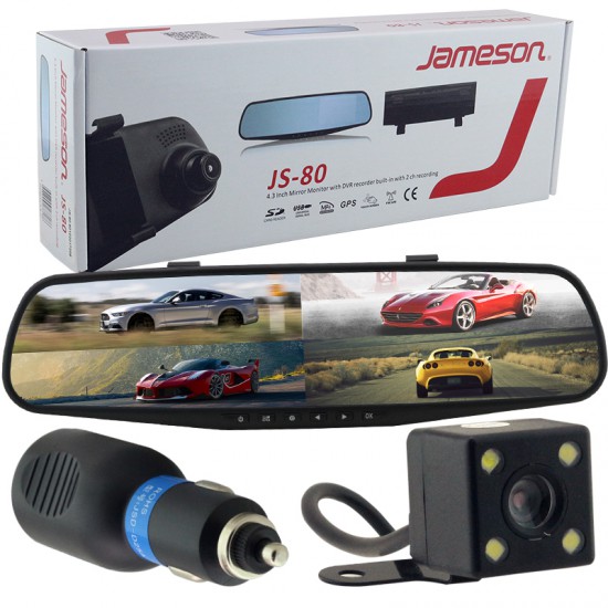 Jameson JS-80 4.3 İnç TF Kart Girişli Aynalı Monitör