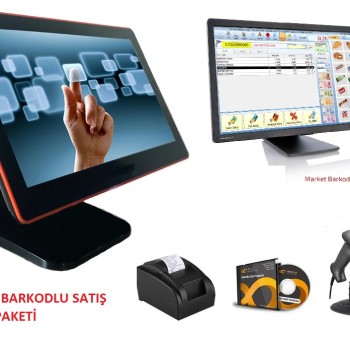 Dokunmatik Ekran Magaza Barkod Sistemi 