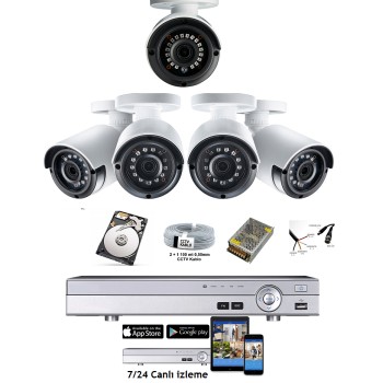 Güvenlik Kamera Sistemi Paketi 5 