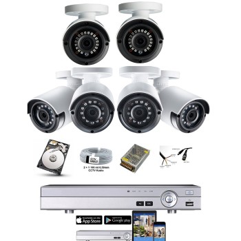 Güvenlik Kamera Sistemi Paketi 6 