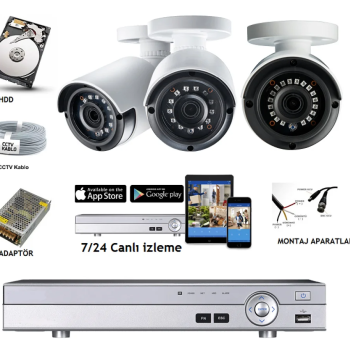 Güvenlik Kamera Sistemi Paketi 11 