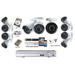 Güvenlik Kamera Sistemi Paketi 13 