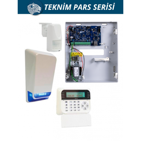 Teknim set TSP-5334 LCD Ethernet/Network lu Alarm Seti (dahil)
