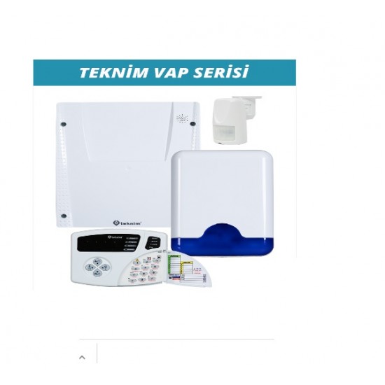 Teknim VAP-404 PTA 4+4 Zone Kablolu Alarm Seti