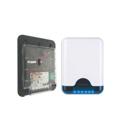 Tekni̇m Vas-741Bp Mavi̇ Pencereli̇ Hari̇ci̇ Si̇ren (Plasti̇k İç Koruma) 