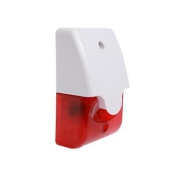 Tos-0103 Dahi̇li̇ Si̇ren. Beyaz Kasa, Kirmizi Flaşör Penceresi̇ 