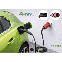 Ewatt PT-22EC 22 kW Portatif Şarj Cihazı Taşınabilir Elektrikli Araç Bireysel Kullanım Şarj Cihazı