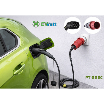 Ewatt PT-22EC 22 kW Portatif Şarj Cihazı Taşınabilir Elektrikli Araç Bireysel Kullanım Şarj Cihazı