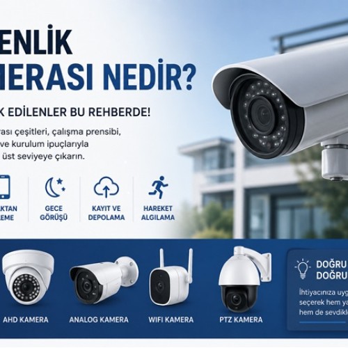 Güvenlik Kamerası Nedir? Kamera Çeşitleri, Çalışma Prensibi ve Satın Alma Rehberi (2026)