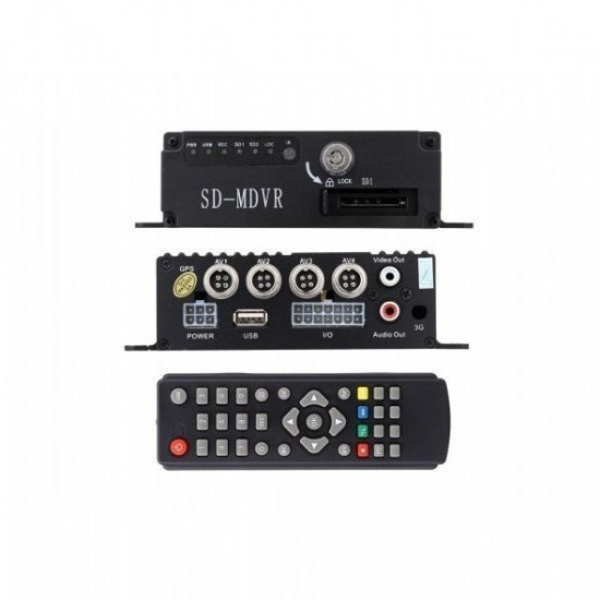 SD-MDVR 4 KANAL SD KART GİRİŞLİ MOBILE DVR (64 GB DESTEKLİ)