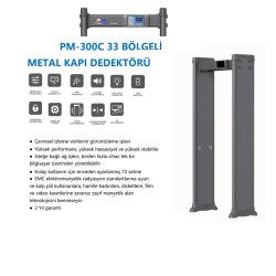 Powermars PM-300C 33 Bölge Kapı Tipi Metal Üst Arama Dedektörü