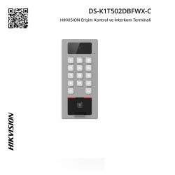HIKVISION DS-K1T502DBFWX-C Erişim Kontrol ve İnterkom Terminali