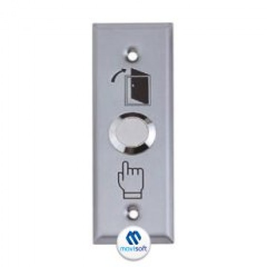Paslanmaz Metal Kapı Butonu (NO/NC) MS-401 L