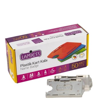 Lamiess  Lms 211 Yatay Dikey Çift Hazneli Kart Kabı Krom 25'Li