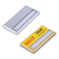 Lamiess  Nk 7035 Yaka İsimliği Gümüş 25'Li