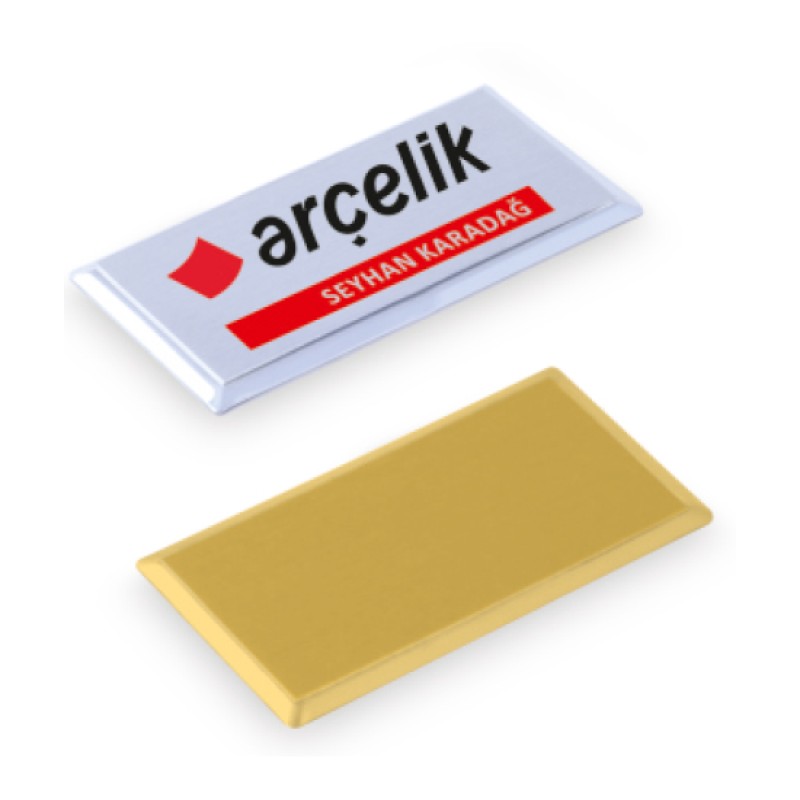 Lamiess  Nk 7035Ç Yaka İsimliği Gümüş 25'Li fiyat teklifi al