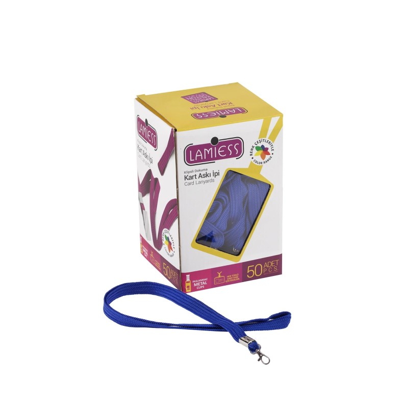 Lamiess Kart Askı İpi Paris Kancalı Lacivert 50'Li fiyat teklifi al