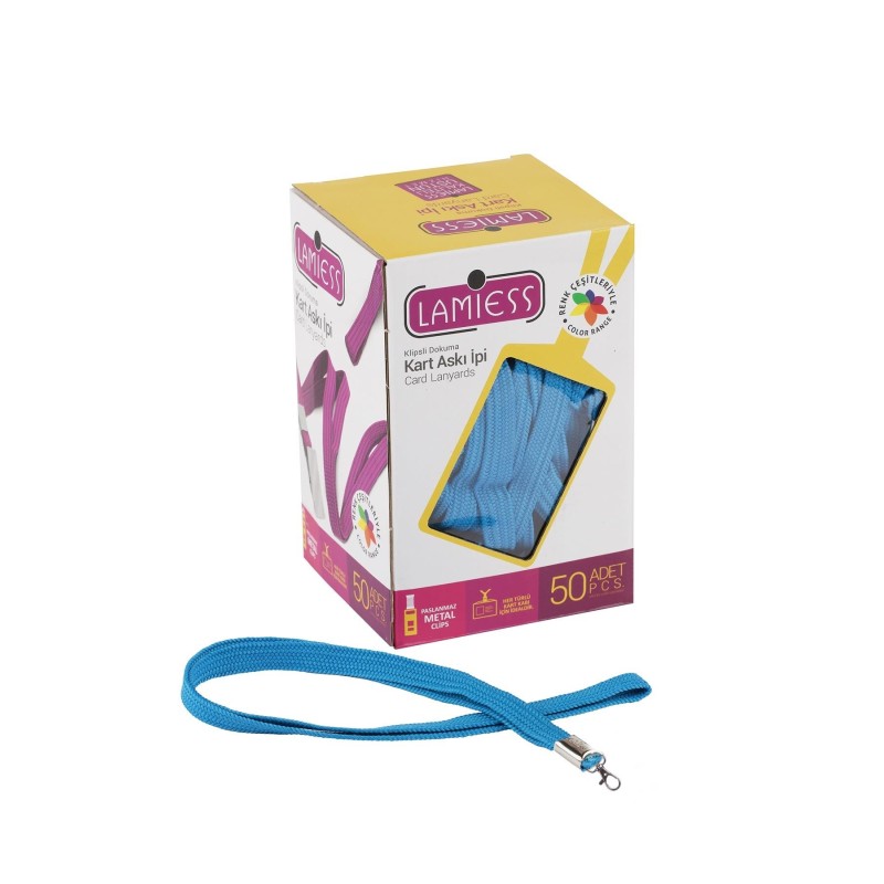 Lamiess Kart Askı İpi Paris Kancalı Mavi 50'Li fiyat teklifi al