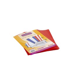 Lamiess  A-4 160 Mıc.Şeffaf Cilt Kapağı Şeffaf Kırmızı 100 'Lü