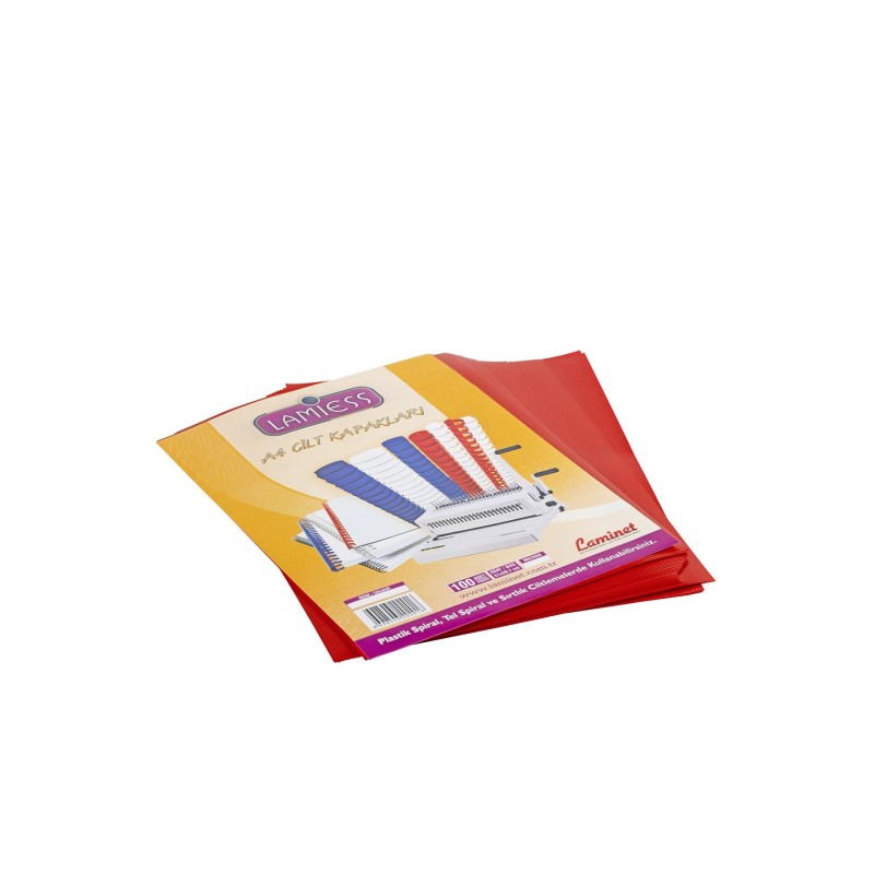 Lamiess  A-4 300 Mıc.Pp Cilt Kapağı Kırmızı 100 'Lü fiyat teklifi al