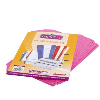 Lamiess  A-4 500 Mıc.Pp Cilt Kapağı Pembe 50 'Li