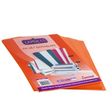 Lamiess  A-4 500 Mıc.Pp Cilt Kapağı Turuncu 50 'Li