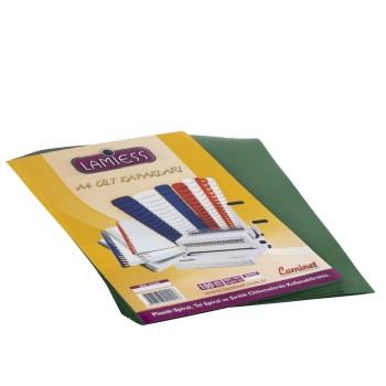 Lamiess  A-4 500 Mıc.Pp Cilt Kapağı Yeşil 50 'Li