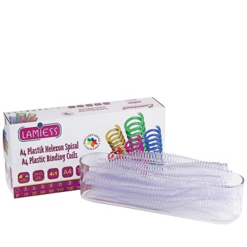 Lamiess  38 Mm 3:1 Helezon Spiral Şeffaf 50 'Li