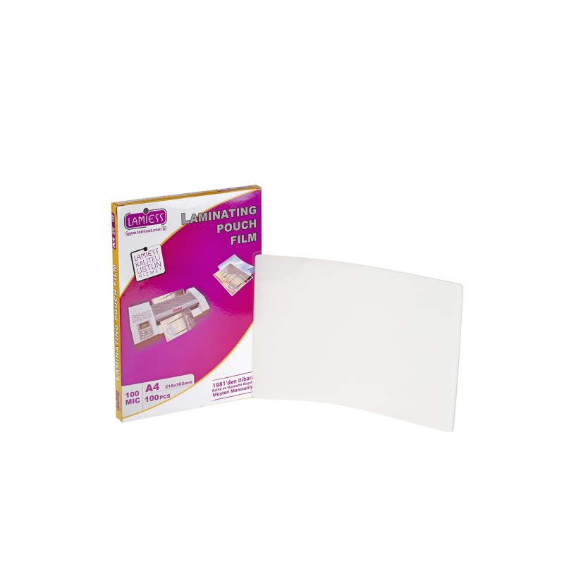 Lamiess  A-4 100 Mıc.Polyester Laminasyon Filmi 100'Lü fiyat teklifi al