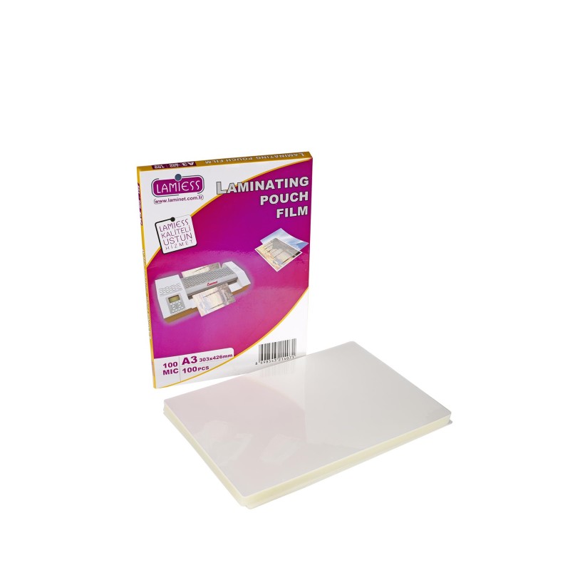 Lamiess  A-3 100 Mıc.Polyester Laminasyon Filmi 100'Lü fiyat teklifi al