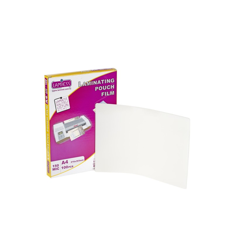 Lamiess  A-4 150 Mıc.Mat Polyester Laminasyon Filmi 100'Lü fiyat teklifi al