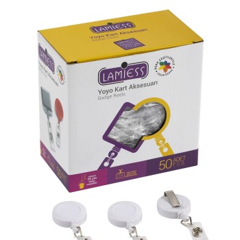 Lamiess Lms 351 Yuvarlak Yoyo Beyaz  50'Li