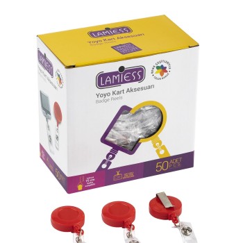 Lamiess Lms 351 Yuvarlak Yoyo Kırmızı  50'Li