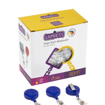 Lamiess Lms 351 Yuvarlak Yoyo Mavi  50'Li