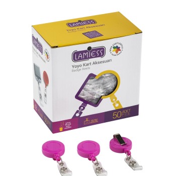 Lamiess Lms 351 Yuvarlak Yoyo Pembe  50'Li