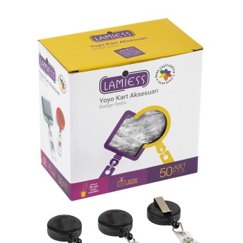 Lamiess Lms 351 Yuvarlak Yoyo Siyah  50'Li