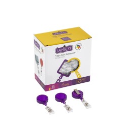 Lamiess Lms 351 Yuvarlak Yoyo Şeffaf Mor  50'Li