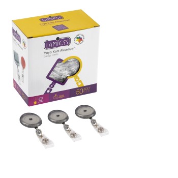 Lamiess Lms 351 Yuvarlak Yoyo Şeffaf  50'Li